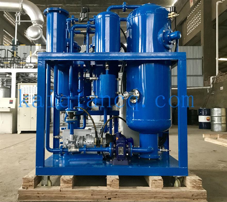 喀麥隆客戶訂購的單級真空濾油機裝箱現場